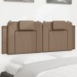 vidaXL Kopfteil-Kissen Cappuccino-Braun 140 cm Kunstleder