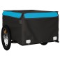 vidaXL Fahrradanhänger Schwarz und Blau 45 kg Eisen vidaXL Fahrradanhänger Schwarz und Blau 45 kg Eisen