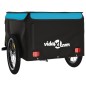 vidaXL Fahrradanhänger Schwarz und Blau 45 kg Eisen vidaXL Fahrradanhänger Schwarz und Blau 45 kg Eisen