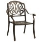 vidaXL 3-tlg. Bistro-Set Bronzen Aluminiumguss vidaXL 3-tlg. Bistro-Set Bronzen Aluminiumguss