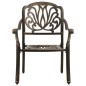 vidaXL 3-tlg. Bistro-Set Bronzen Aluminiumguss vidaXL 3-tlg. Bistro-Set Bronzen Aluminiumguss