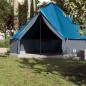vidaXL Tipi-Familienzelt 10 Personen Blau Wasserdicht vidaXL Tipi-Familienzelt 10 Personen Blau Wasserdicht