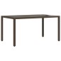 vidaXL 7-tlg. Garten-Essgruppe mit Kissen Braun Poly Rattan und Glas vidaXL 7-tlg. Garten-Essgruppe mit Kissen Braun Poly Rattan und Glas