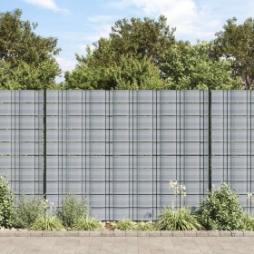 vidaXL Sichtschutzstreifen 10 Stk. Grau 252,5x19 cm PVC