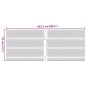vidaXL Sichtschutzstreifen 10 Stk. Grau 252,5x19 cm PVC vidaXL Sichtschutzstreifen 10 Stk. Grau 252,5x19 cm PVC