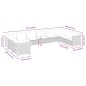 vidaXL 10-tlg. Garten-Sofagarnitur mit Kissen Grau Poly Rattan vidaXL 10-tlg. Garten-Sofagarnitur mit Kissen Grau Poly Rattan