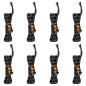 vidaXL Zeltleinen mit Seilspannern 8 Stk. Reflektierend 4 m 4 mm vidaXL Zeltleinen mit Seilspannern 8 Stk. Reflektierend 4 m 4 mm