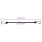 vidaXL Gummiseile Reflektierend mit Haken 10 Stk. 38 cm vidaXL Gummiseile Reflektierend mit Haken 10 Stk. 38 cm