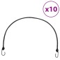 vidaXL Gummiseile Reflektierend mit Haken 10 Stk. 100 cm vidaXL Gummiseile Reflektierend mit Haken 10 Stk. 100 cm