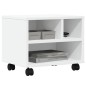 vidaXL Druckerständer mit Rollen Weiß 41x32x34,5 cm vidaXL Druckerständer mit Rollen Weiß 41x32x34,5 cm