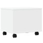 vidaXL Druckerständer mit Rollen Weiß 41x32x34,5 cm vidaXL Druckerständer mit Rollen Weiß 41x32x34,5 cm