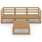 4-tlg. Garten-Lounge-Set Honigbraun Massivholz Kiefer 4-tlg. Garten-Lounge-Set Honigbraun Massivholz Kiefer