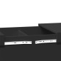 vidaXL Couchtisch Schwarz 100x55x40 cm Holzwerkstoff vidaXL Couchtisch Schwarz 100x55x40 cm Holzwerkstoff