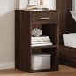 vidaXL Nachttisch Braun Eichen-Optik 35x34x65 cm Holzwerkstoff vidaXL Nachttisch Braun Eichen-Optik 35x34x65 cm Holzwerkstoff