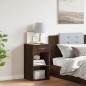 vidaXL Nachttisch Braun Eichen-Optik 35x34x65 cm Holzwerkstoff vidaXL Nachttisch Braun Eichen-Optik 35x34x65 cm Holzwerkstoff