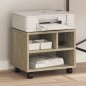 vidaXL Druckerständer mit Rollen Sonoma-Eiche 41x32x34,5 cm vidaXL Druckerständer mit Rollen Sonoma-Eiche 41x32x34,5 cm