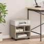 vidaXL Druckerständer mit Rollen Sonoma-Eiche 41x32x34,5 cm vidaXL Druckerständer mit Rollen Sonoma-Eiche 41x32x34,5 cm