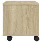 vidaXL Druckerständer mit Rollen Sonoma-Eiche 41x32x34,5 cm vidaXL Druckerständer mit Rollen Sonoma-Eiche 41x32x34,5 cm
