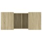 vidaXL Couchtisch Sonoma-Eiche 80x55x40 cm Holzwerkstoff vidaXL Couchtisch Sonoma-Eiche 80x55x40 cm Holzwerkstoff