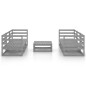 vidaXL 7-tlg. Garten-Lounge-Set Grau Massivholz Kiefer vidaXL 7-tlg. Garten-Lounge-Set Grau Massivholz Kiefer