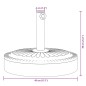 vidaXL Sonnenschirmständer für Ø38/48 mm Mast 25 kg Rund vidaXL Sonnenschirmständer für Ø38/48 mm Mast 25 kg Rund