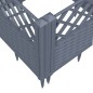 vidaXL Pflanzkasten mit Erdspießen Grau 123,5x43,5x43,5 cm PP vidaXL Pflanzkasten mit Erdspießen Grau 123,5x43,5x43,5 cm PP