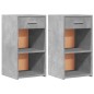 vidaXL Nachttische 2 Stk. Betongrau 35x34x65 cm Holzwerkstoff vidaXL Nachttische 2 Stk. Betongrau 35x34x65 cm Holzwerkstoff