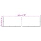 vidaXL Balkon-Sichtschutz Grau 800x75 cm PVC vidaXL Balkon-Sichtschutz Grau 800x75 cm PVC