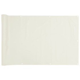 vidaXL Balkon-Sichtschutz Weiß 800x75 cm PVC