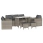 vidaXL 6-tlg. Garten-Sofagarnitur mit Kissen Hellgrau Poly Rattan vidaXL 6-tlg. Garten-Sofagarnitur mit Kissen Hellgrau Poly Rattan