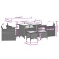 vidaXL 6-tlg. Garten-Sofagarnitur mit Kissen Hellgrau Poly Rattan vidaXL 6-tlg. Garten-Sofagarnitur mit Kissen Hellgrau Poly Rattan