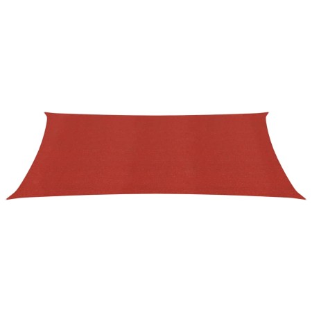 vidaXL Sonnensegel 160 g/m² Rot 5x6 m HDPE