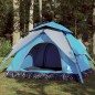 vidaXL Kuppel-Campingzelt 4 Personen Blau Quick Release vidaXL Kuppel-Campingzelt 4 Personen Blau Quick Release