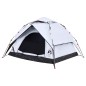 vidaXL Kuppel-Campingzelt 3 Personen Weiß Verdunkelt Quick Release vidaXL Kuppel-Campingzelt 3 Personen Weiß Verdunkelt Quick Release