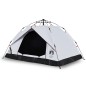 vidaXL Kuppel-Campingzelt 3 Personen Weiß Verdunkelt Quick Release vidaXL Kuppel-Campingzelt 3 Personen Weiß Verdunkelt Quick Release