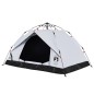 vidaXL Kuppel-Campingzelt 3 Personen Weiß Verdunkelt Quick Release vidaXL Kuppel-Campingzelt 3 Personen Weiß Verdunkelt Quick Release