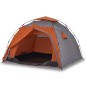vidaXL Kuppel-Campingzelt 4 Personen Grau und Orange Quick Release vidaXL Kuppel-Campingzelt 4 Personen Grau und Orange Quick Release