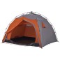 vidaXL Kuppel-Campingzelt 4 Personen Grau und Orange Quick Release vidaXL Kuppel-Campingzelt 4 Personen Grau und Orange Quick Release