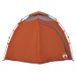 vidaXL Kuppel-Campingzelt 4 Personen Grau und Orange Quick Release vidaXL Kuppel-Campingzelt 4 Personen Grau und Orange Quick Release