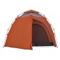vidaXL Kuppel-Campingzelt 4 Personen Grau und Orange Quick Release vidaXL Kuppel-Campingzelt 4 Personen Grau und Orange Quick Release