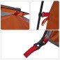 vidaXL Kuppel-Campingzelt 4 Personen Grau und Orange Quick Release vidaXL Kuppel-Campingzelt 4 Personen Grau und Orange Quick Release