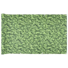 vidaXL Balkon-Sichtschutz Pflanzen-Optik Grün 700x75 cm PVC