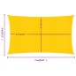 vidaXL Sonnensegel 160 g/m² Rechteckig Gelb 4x7 m HDPE vidaXL Sonnensegel 160 g/m² Rechteckig Gelb 4x7 m HDPE