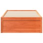 vidaXL Massivholzbett ohne Matratze Wachsbraun 90x200 Kiefernholz vidaXL Massivholzbett ohne Matratze Wachsbraun 90x200 Kiefernholz