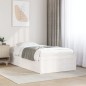 vidaXL Massivholzbett ohne Matratze Weiß 90x190 cm Kiefernholz vidaXL Massivholzbett ohne Matratze Weiß 90x190 cm Kiefernholz