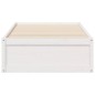 vidaXL Massivholzbett ohne Matratze Weiß 90x190 cm Kiefernholz vidaXL Massivholzbett ohne Matratze Weiß 90x190 cm Kiefernholz