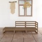 vidaXL 3-tlg. Garten-Lounge-Set Honigbraun Massivholz Kiefer vidaXL 3-tlg. Garten-Lounge-Set Honigbraun Massivholz Kiefer