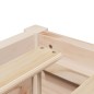 vidaXL Massivholzbett ohne Matratze 75x190 cm Kiefernholz vidaXL Massivholzbett ohne Matratze 75x190 cm Kiefernholz