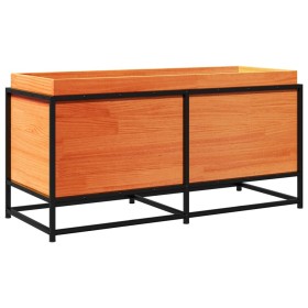 vidaXL Pflanzkübel Wachsbraun 100x40x50 cm Massivholz Kiefer