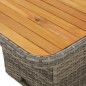 vidaXL 4-tlg. Garten-Essgruppe mit Kissen Grau Poly Rattan vidaXL 4-tlg. Garten-Essgruppe mit Kissen Grau Poly Rattan